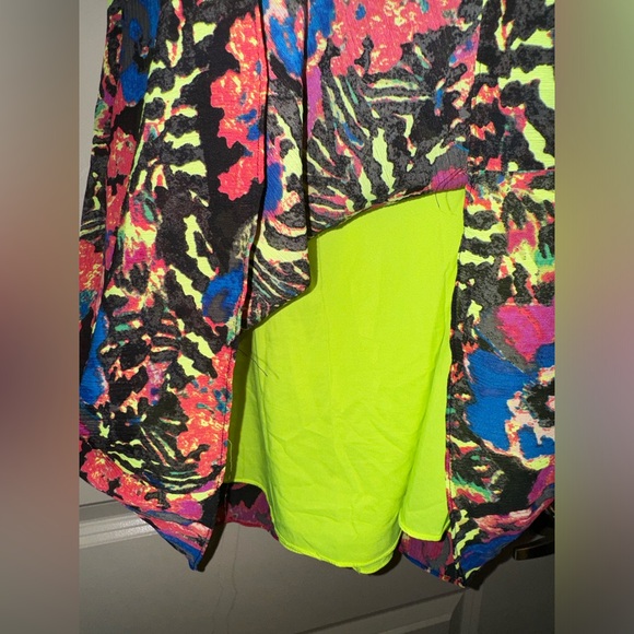 Marc New York Andrew Marc Watercolor Floral Halter Dress size 12 - Picture 4 of 13
